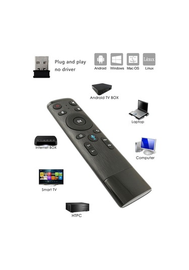 Maiyame Q5+ 2,4g Ses Hızı, Akıllı Tv Set Üstü Kutusu İle Uzaktan Hava Kontrolü Q5+ 17 Teknoloji Uzaktan Kumanda