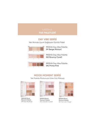 Missha Day Vibe Yoğun Pigmentli Mat Ve Işıltılı Tonlar Barındıran 4'lü Far Paleti 4 Prima Pink