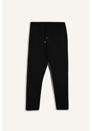 DeFacto Siyah Eşofman Altı Twill Slim Fit Dar Kesim Beli Bağcıklı Cepli Düz Paça D9708AX24AUBK81 DeFacto Siyah Eşofman Altı Twill Slim Fit Dar Kesim Beli Bağcıklı Cepli Düz Paça D9708AX24AUBK81