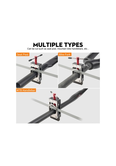 Yifomall Bisiklet Bakımı İçin Hassas Boru Kesici - Çelik/alüminyum, 17-39mm Kalibrasyon, Karbon Fiber Sap Ve Ön Çatal Kesim Aracı Siyah-kırmızı