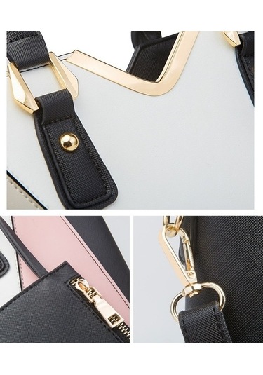 Wondernest 4'ü 1 Arada Moda Bayan Çapraz Çanta Büyük Kapasiteli Lacivert Çanta Lacivert