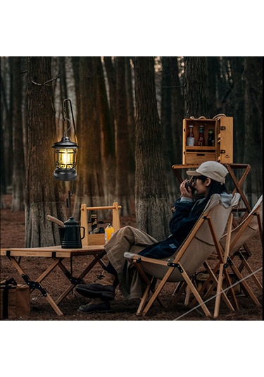 Reedark Oranj Ip65 Su Geçirmez Kamp Lambası, Cob Işık Kaynağı, Zayıf/güçlü Mod, 3xaa Pil Dahil Değil , Abs Malzeme Çok Renkli