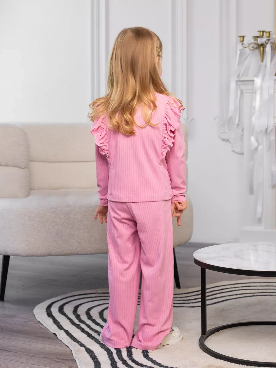 Nika Boo Şık Pantolon Takım Kıyafet Çift Seti 241287267 Pembe