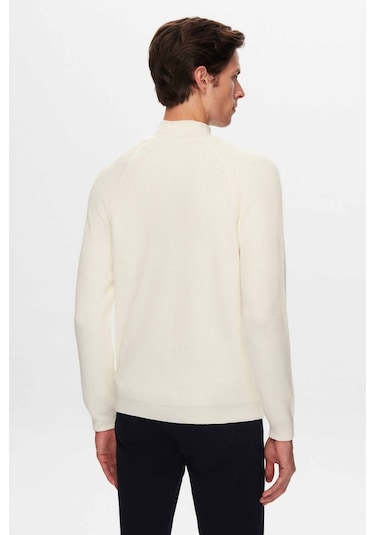 D's Damat Slim Fit Ekru Selanik Örgü Kazak 3ec0622567721 Ekru