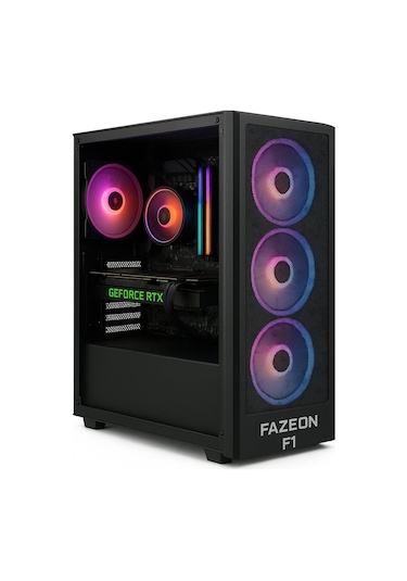 Fazeon DFS Gaming ANGELA R7-5700X 16 GB 512 GB M.2 SSD RTX4060 Free Dos Masaüstü Oyuncu Bilgisayarı