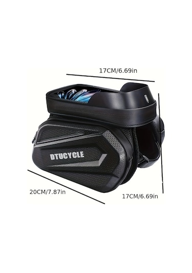 Willowhaven High Kalite Black Sun Pattern Eva Termopres Dag Bisikleti Boru Çantası Telefon Çantası Haki