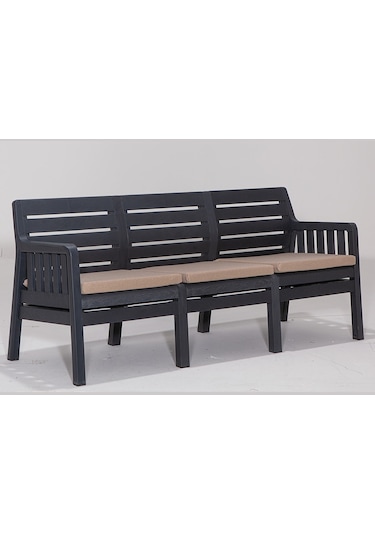 Lara 3'lü Koltuk Balkon&teras Bahçe Koltuk / Antrasit