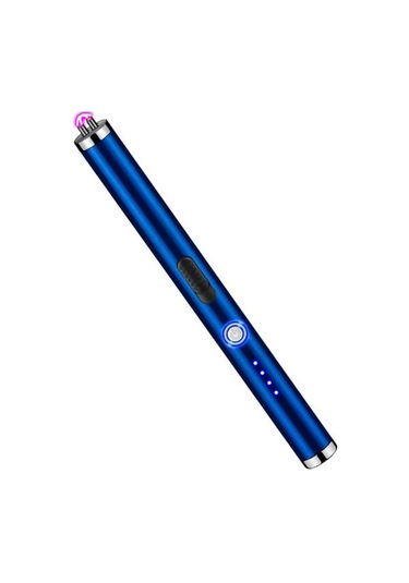 Mavi Elektrikli Ateşleyici Uygun Rüzgar Geçirmez Alüminyum Alaşımlı Kamp Gaz Sobası Alevsiz Dış Mekan Malzemeleri Mavi