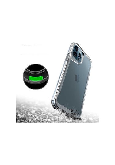 Apple Uyumlu iPhone 12 Pro Kılıf Case, Transparent Smooth Hard Protective Cover