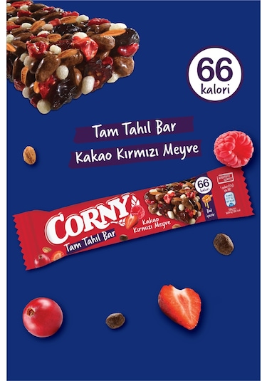 Corny Kakao Kırmızı Meyve Tam Tahıl Bar 12 x 17 G