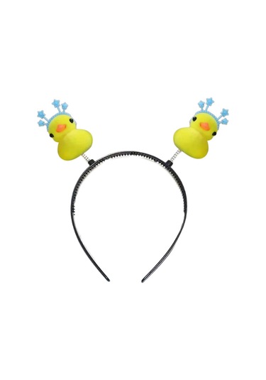 Genç Kız Yüz Yıkama Kafa Bantları Sevimli Sarı Ördek Şeklinde Diğer