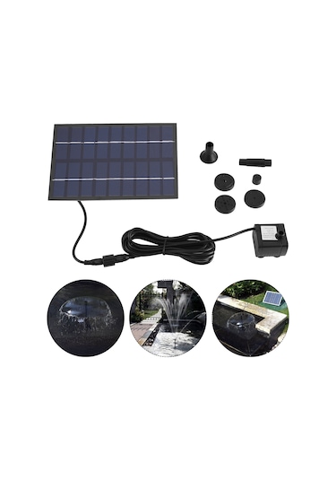 Skycity Güneş Enerjili 1.8w 18x12cm Mikro Hava Verici, Havuz, Akvaryum Ve Bahçe İçin Su Pompa