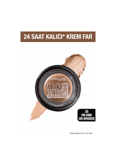Maybelline New York Color Tattoo 24H Göz Farı 35 On And On Bron