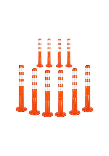 Esnek Şerit Ayırıcı Eko İleri Trafik Delinatör 75 CM 10 Adet