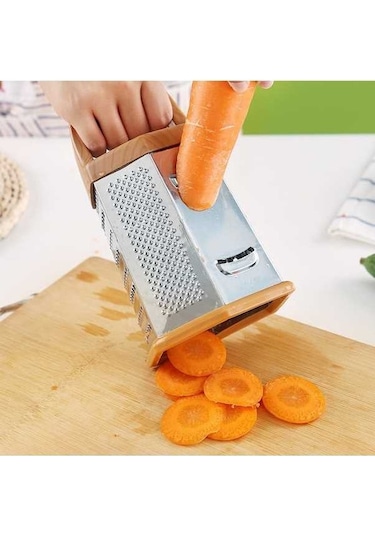 Cbtx Çok Fonksiyonlu 6 Taraflı Paslanmaz Çelik Sebze Kesici Doğrayıcı Gri