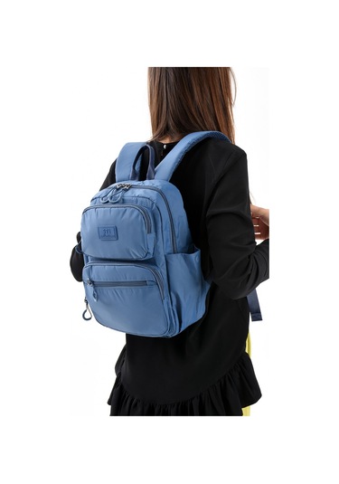 Ultra Hafif Şik Ve Su Geçirmez Orta Boy Sırt Çantası Mavi Model: 571-13-9d MAvi