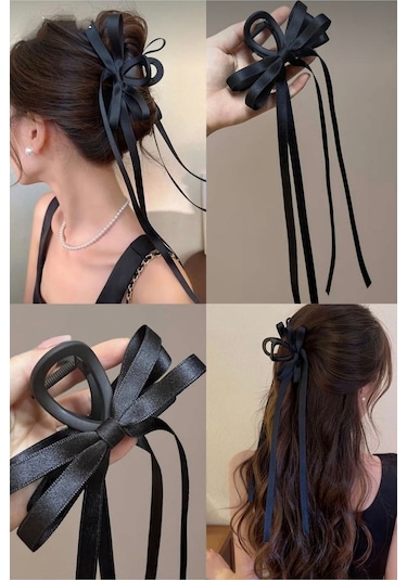 Okavango Kadın Toka Siyah Fiyonk Kuyruklu Mandal Toka Çok Renkli