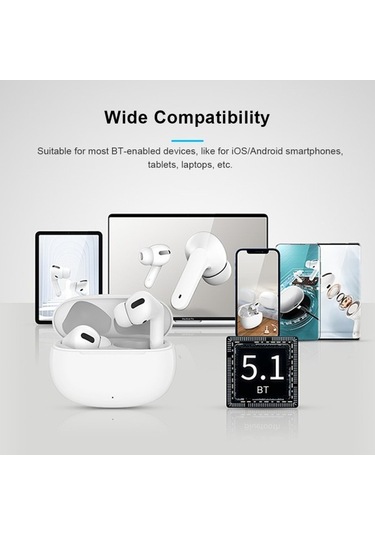 Primepickings 5.1 Bt Dokunmatik Kontrol Binaural Spor Kulaklık Şarj Kutusu, Şarjlı, Bluetooth, 10m İletim