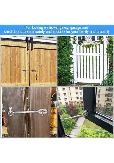 Pencereler İçin Antik Paslanmaz Çelik Emniyet Kapısı - Pcs Modeli B