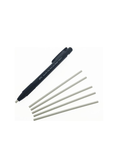 Kalem Silgi 3.8 Mm - Siyah Gövde - 5 Yedekli