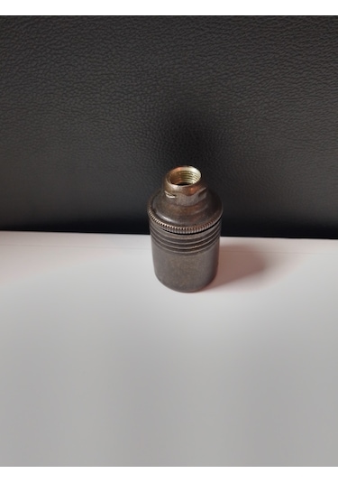 Orgun Dekoratif E14 Düz Eskitme Metal Duy 10'lu