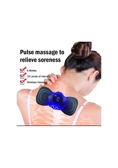 Taşınabilir Ems Mini Elektrikli Boyun Ve Vücut Kelebek Masajı Şarj Edilebilir, Servikal Elektrikli Boyun Sırt Masajı Kas Terapisi Basınç Ağrısı Taşınabilir Or59r7 Çok Renkli