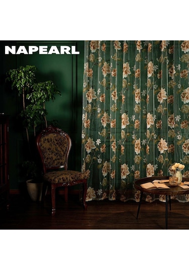 Mor 1pc Modern Mor Çiçek Mutfak Moda Sırf Pencere Perde Çiçek Tül Kapı Perdesi Napearl