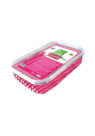 Veg'n Snack Çilek Aromalı Ekşi Yumuşak Şeker Çubukları 200gr-3628