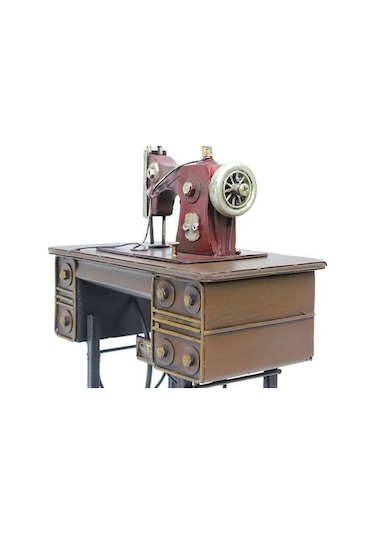 Dekoratif Metal Dikiş Makinesi Biblo Masaüstü Hediyelik