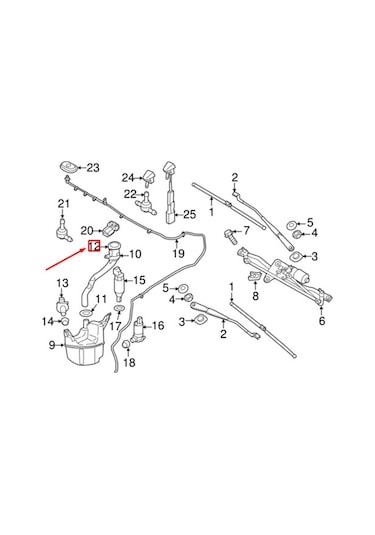 S60 V60 Cam Su Depo Kapağı