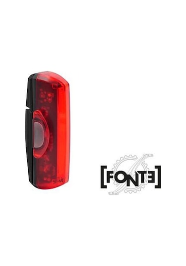 Fonte USB Şarjlı Bisiklet Arka Stop Far Siyah