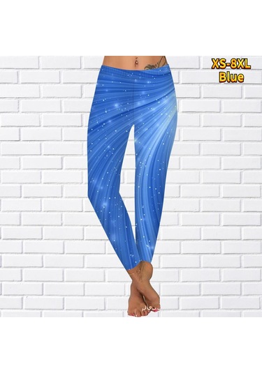 Mavi Bayan Beyaz Nokta Baskılar Streç Yoga Tayt Spor Koşu Spor Salonu Spor Aktif Pantolon Mavi Mavi Bayan Beyaz Nokta Baskılar Streç Yoga Tayt Spor Koşu Spor Salonu Spor Aktif Pantolon Mavi