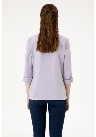 U.s. Polo Assn. Kadın Lila Gömlek Basic 50316711-vr245 Lavanta