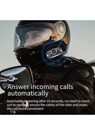 Primepickings V9 Kablosuz Kulaklık Bt5.0 Şarj Edilebilir Sesli Arama Eller Serbest Telefon Motosiklet Kaskı Kulaklığı 850mah Pil
