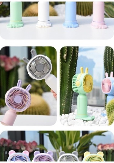 Usb Mini El Fanı - Pembe 1650 Sarı