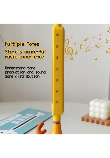 Ruicoo Çocuklar İçin Elektronik Erhu Enstrümanı - Ses Ve Ton Ayarlanabilir - Geyik Deseni - Pil Dahil Değil