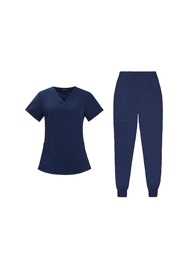 Suntek Kadın Scrubs Kozmetoloji Pet Shop Xl-lacivert
