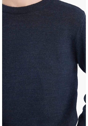 Defacto Erkek Çocuk Bisiklet Yaka Triko Kazak A4992a825wnnv168 Lacivert