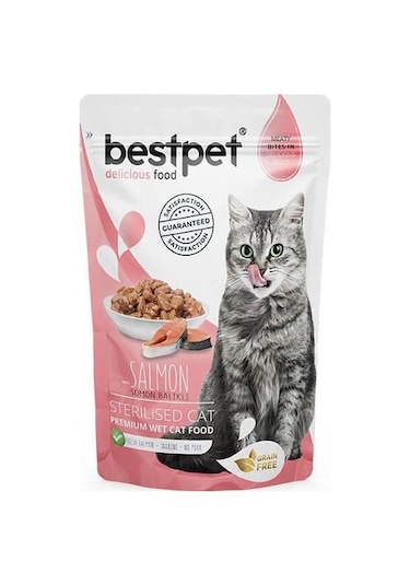 Bestpet Somonlu Kısırlaştırılmış Yetişkin Kedi Maması 85 G