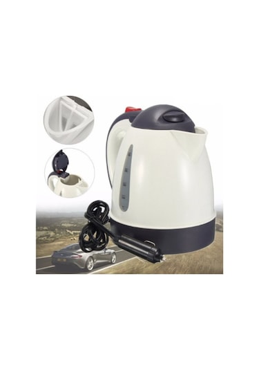 Yerli Üretim 12v 1 Lt Oto Su Isıtıcısı Araç İçi Su Isıtıcı Kettle