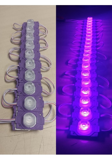 12v 1.5w Mor Tekli Lensli Modül Led 10adet