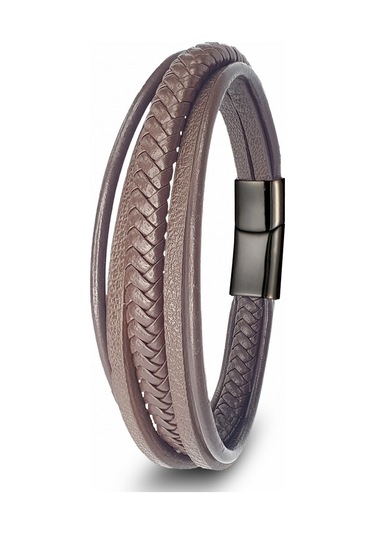 Fm Kahve Çoklu Deri Bileklik 31833b2d5 Kahverengi