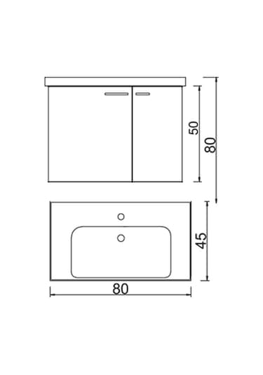 Turkuaz Frame Etajerli Lavabo 80X45 Cm Ve Terra Banyo Alt Dolabı Çok Renkli Turkuaz Frame Etajerli Lavabo 80X45 Cm Ve Terra Banyo Alt Dolabı Çok Renkli