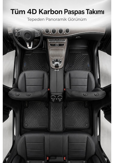 Otocraft Volkswagen Id 4 Ev 2021+ Araca Özel 4d Karbon Oto Paspas Havuzlu Tam Set