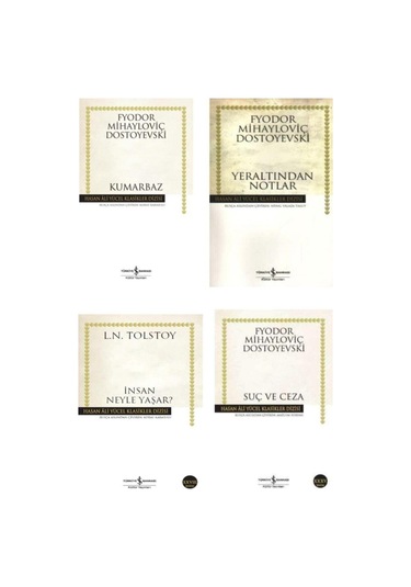 Dostoyevski 4 Kitap Set Suç Ve Ceza Yeraltından Notlar Kumarbaz Insan Neyle Yaşar