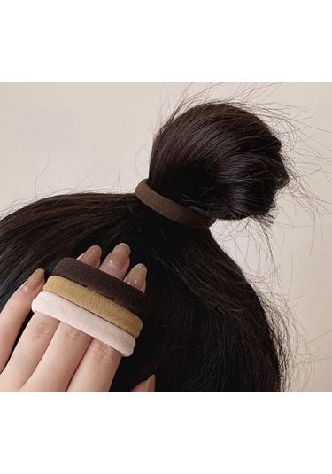 Okavango Kadın "l"boy Kahverengi Tonlar 50li'lastik Toka Seti Çok Renkli