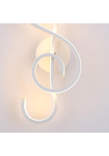 Suntek Pvc Duvar Lambası Başucu Aplik Işık Kapalı Koridor Beyaz Sıcak Işık