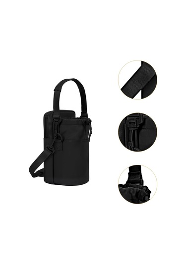 Suntek Telefon Cebi Hediye Piknik Şişe Kılıfı Tutucu Su Siyah