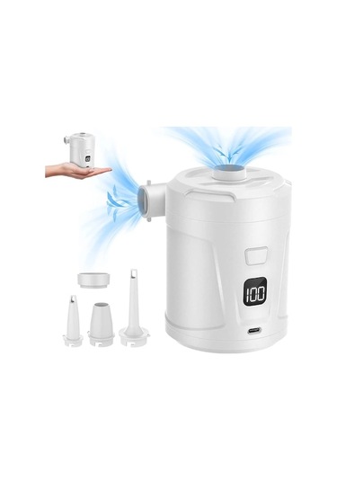 Zyzqstore Elektrikli Hava Pompası: Pil Şarjlı Hava Şişirme, Pratik Yolculuk Yardımcısı 1 Adet