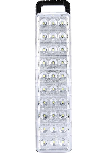 Konesam 30 Led Akıllı Acil Işık - Ev Ve Kamp Kullanıma Uygun, Beyaz Işık 2 Seviye, Duvar Montajlı/el Tutan/üstte Konulabilir, Yüksek Verimli Pil, Avrupa Standartı 220v-240v Beyaz
